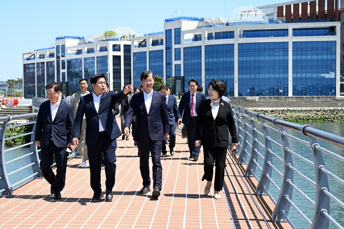 경기중부권행정협의회 8일 시흥시 거북섬 순회관람