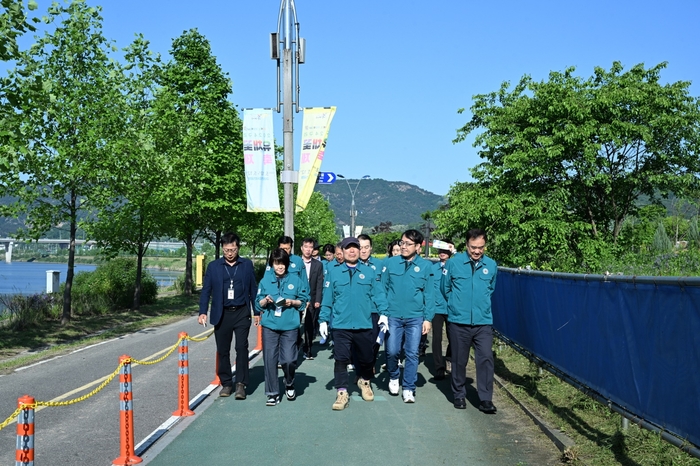 백경현 구리시장 8일 2024구리유채꽃축제 사전 현장점검