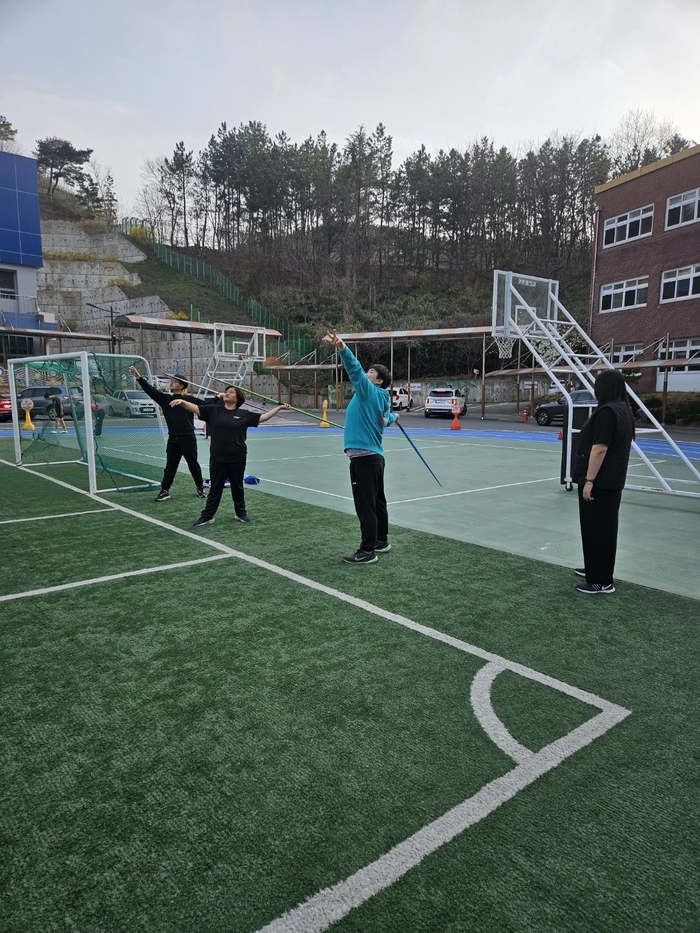 전국장애학생체육대회 연습장면