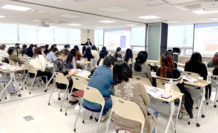 경복대학교 간호교육센터에서 열린 2024년 1차 간호사 보수교육 현장