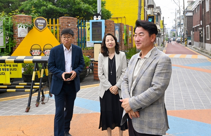 김동근 의정부시장 22일 가능초등학교 통학로 현장점검