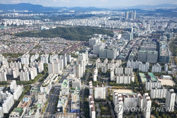 1기 신도시 일산 일대 아파트 전경. 연합뉴스