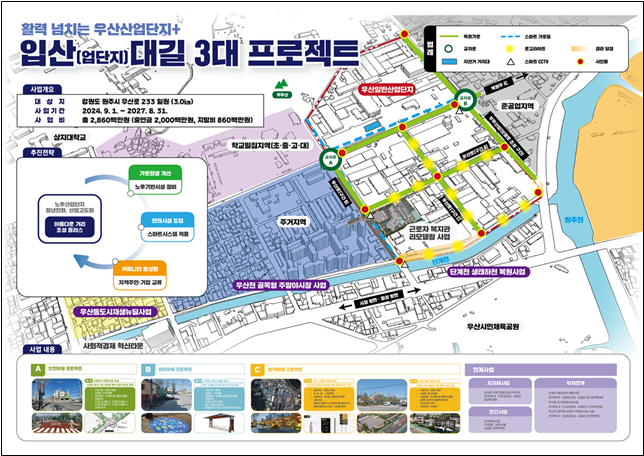 원주 우산일반산업단지 아름다운 거리 조성 플러스 사업