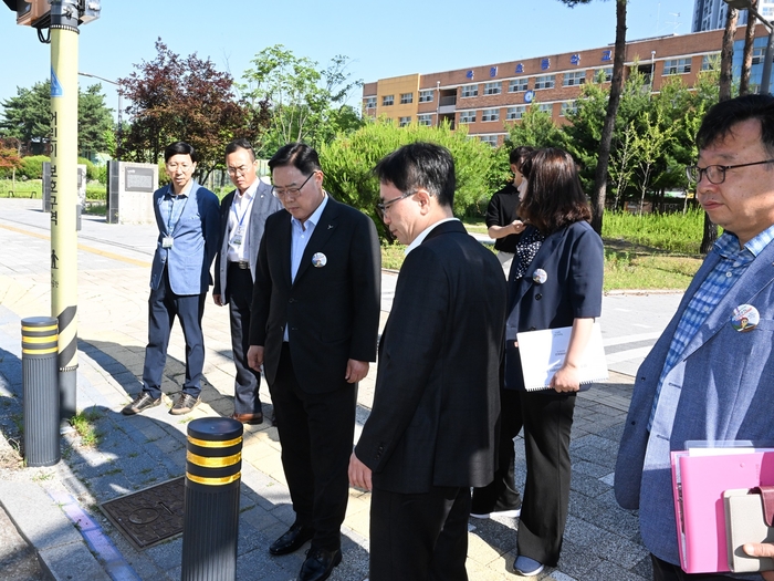 강수현 양주시장 5월31일 옥정초등학교 통학로 현장점검