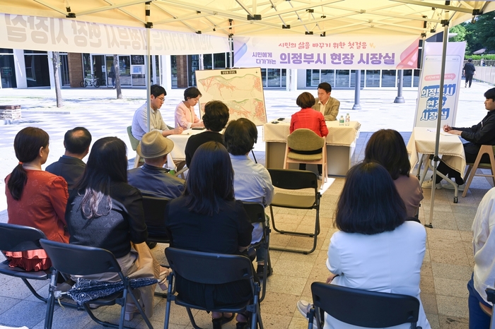 김동근 의정부시장 5월31일 장암발곡근린공원에서 현장시장실 운영