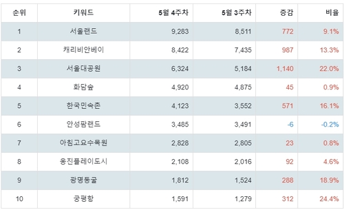 랭키파이 트렌드 지수 분석 데이터