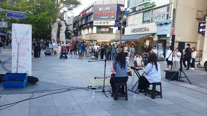 의정부문화재단 버스킹 '거리로나온예술'- 건반밴드