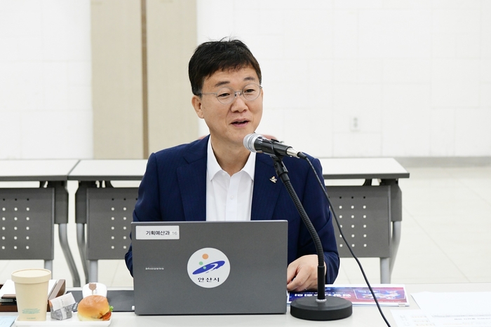 이민근 안산시장 7일 신안산대 현장 간부회의 주재