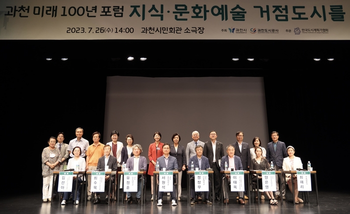 과천시 작년 7월 '제1회 과천미래100년포럼' 개최