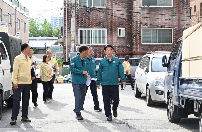 김동근 의정부시장 여름철 집중호우 대비 재해취약지역 현장점검