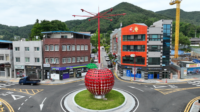 청송군, 청송읍 중앙로사거리 회전교차로 불법 주정차 상시 단속 시행