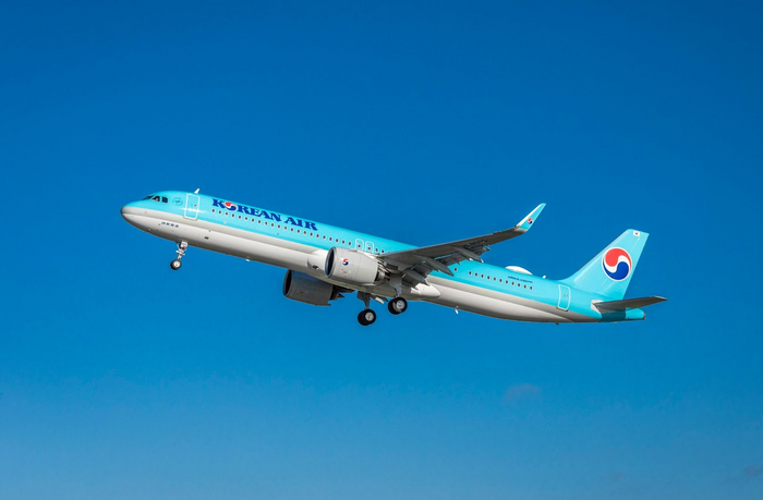 이륙하는 대한항공 A321neo 여객기. 사진=대한항공 제공