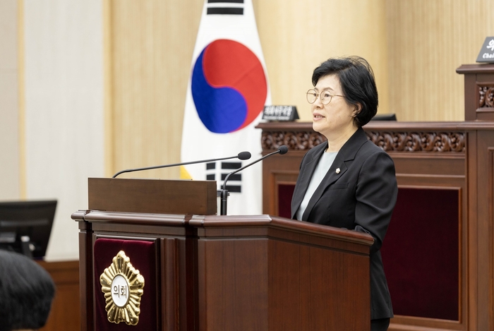 박은경 안산시의회 의원 28일 '채상병 순직 진상규명을 위한 특검법 수용 촉구 건의안' 발의
