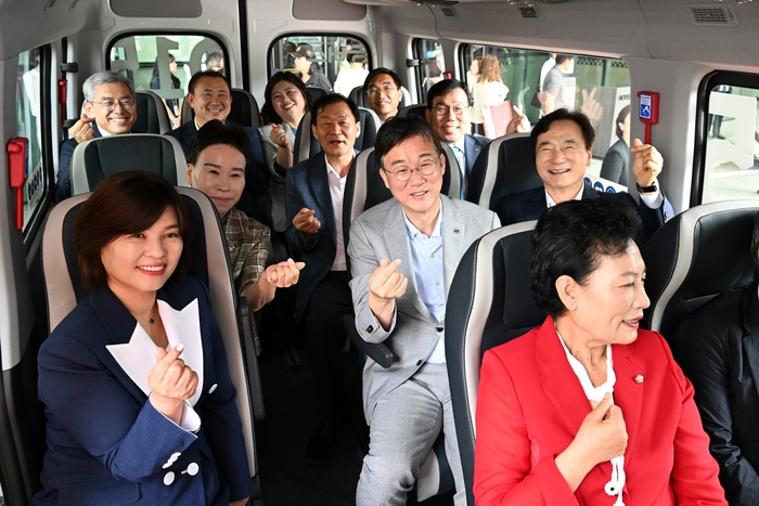 안산시 4일 수요응답형(DRT) 버스 '똑버스' 개통식 개최