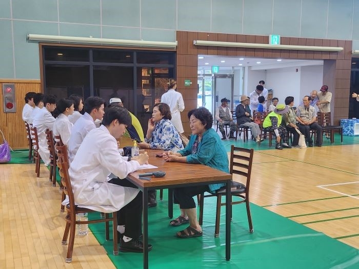 상지대 한의예과 동아리 '곤진회' 의료 봉사활동