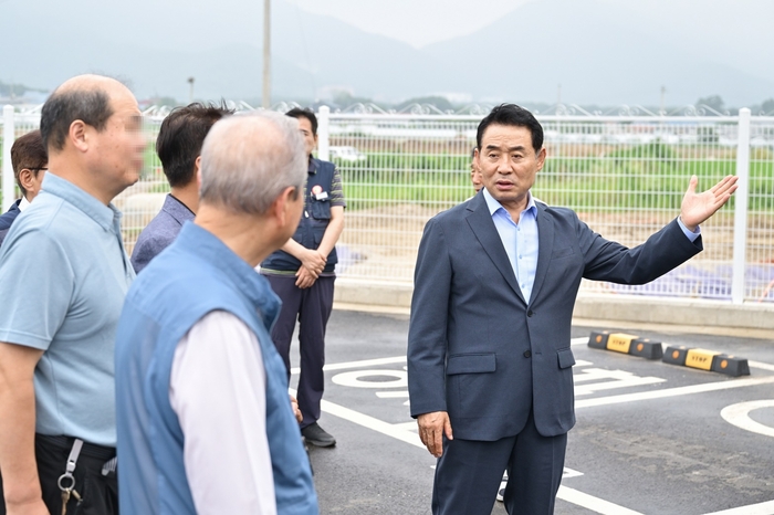 백영현 포천시장 12일 송우리(소흘4블록) 공영주차장 현장점검