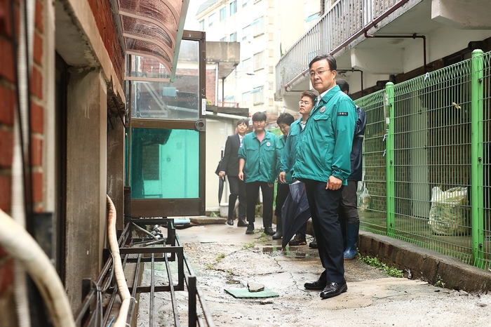 김성제 의왕시장 18일 '집중호우 대비' 현장점검