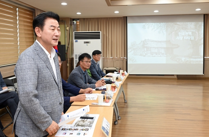 김동근 의정부시장 24일 '신곡권역 시장 티타임' 운영