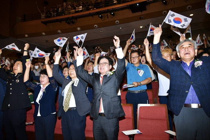 김포시 15일 제79주년 광복절 경축식 개최