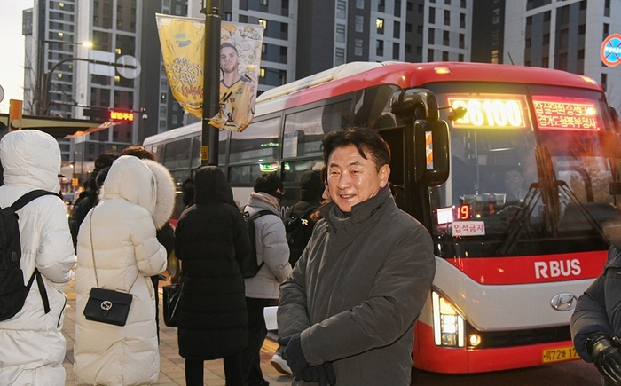 김동근 의정부시장 광역버스 G6100번 고산지구  출근길 현장점검