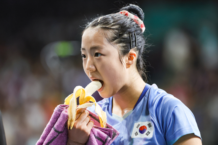 신유빈 빙그레 바나나우유 광고모델 발탁