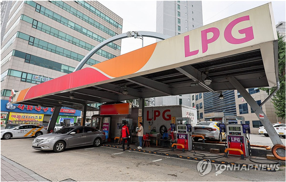 LPG 충전소의 모습.