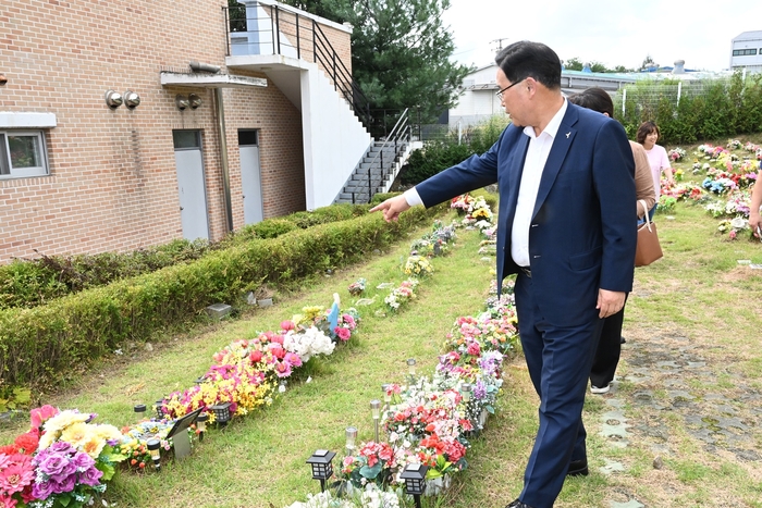 강수현 양주시장 일요일인 15일 추석연휴 상황근무자 격려방문