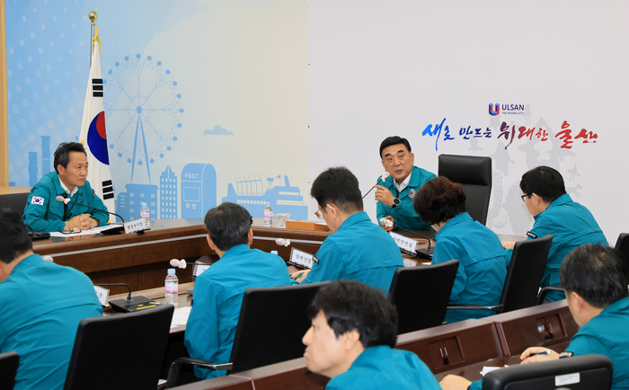 김두겸 울산시장 “전 부서 동원해 집중호우 철저 대비