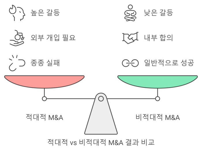 M&A결과 비교