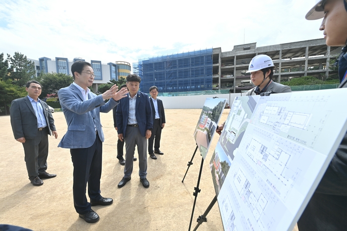 경북교육청, 수학문화관 건립 현장 점검 실시