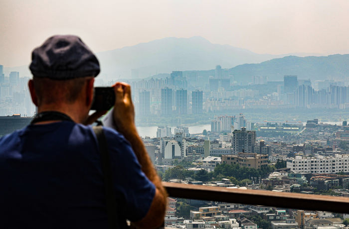 남산에서 바라본 서초구 일대 아파트.연합뉴스