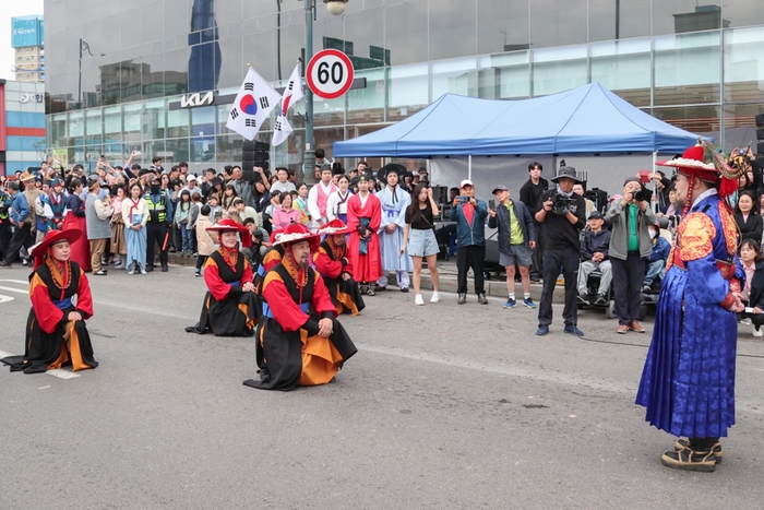 의왕시 2024정조대왕 능행차 의왕구간 공동재현