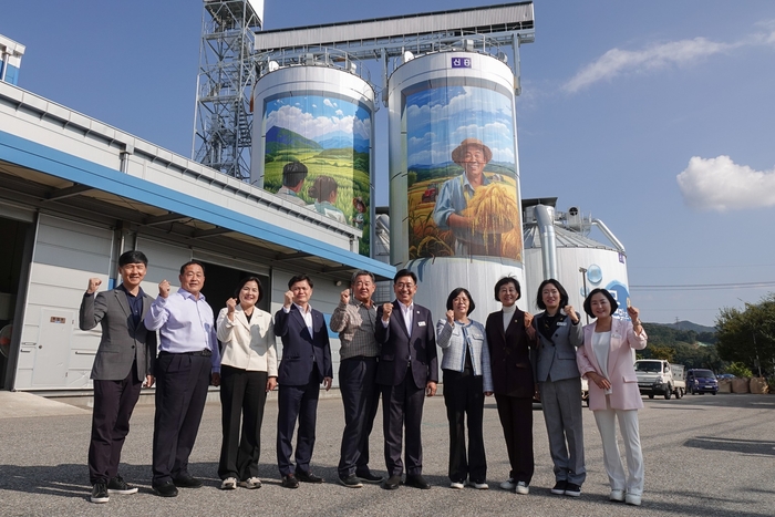 전진선 양평군수 10일 친환경농산물유통센터 수매현장 방문