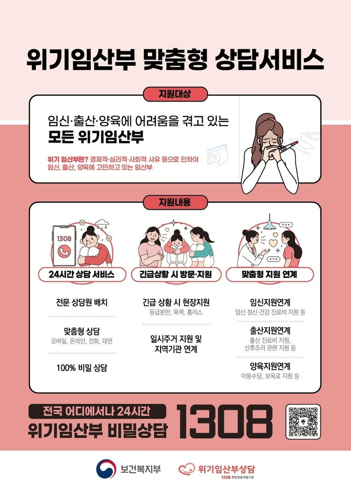 경북도, 위기임산부 위한 24시간 상담창구 운영