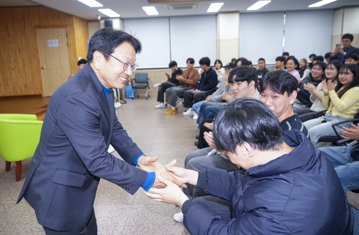 강기정 광주광역시장, 조선이공대생들과 대화