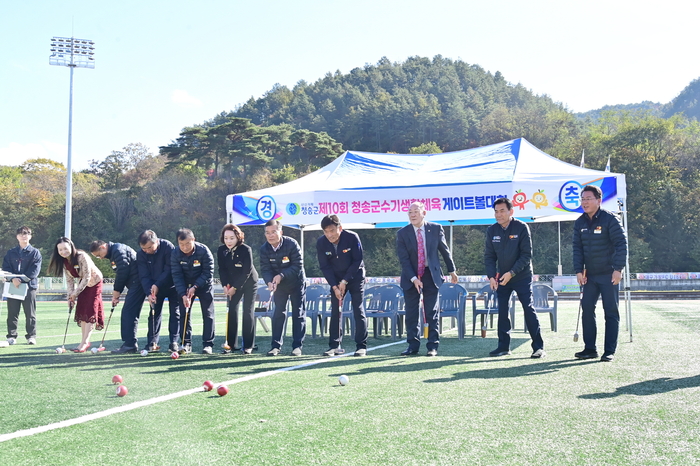 제10회 청송군수기 생활체육 게이트볼대회 성료