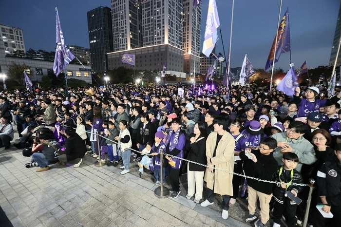 안양시민축구단 FC안양 9일 K리그2 우승 기념 팬과 만남