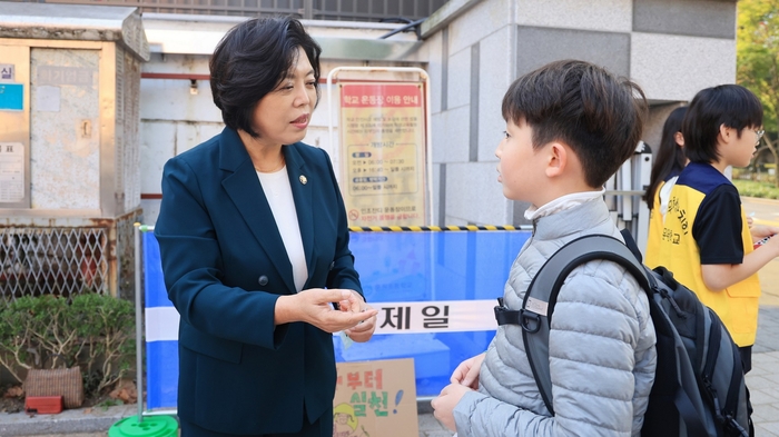 신계용 과천시장 문원초등학교 제로 웨이스트 캠페인 참여