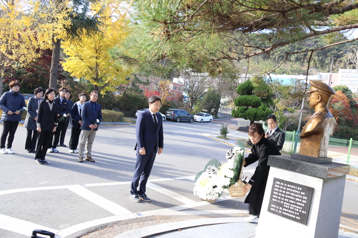 광주지방보훈청, 연평도 포격전 14주년 故 서정우 하사 참배