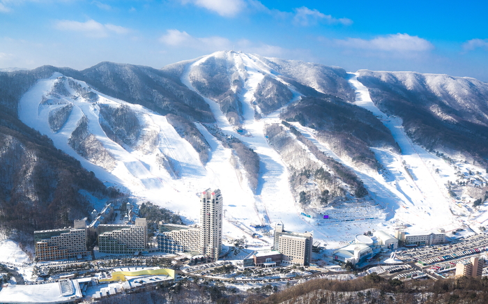 휘닉스 파크 겨울 전경