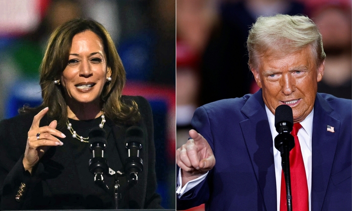 COMBO-US-VOTE-POLITICS-HARRIS-TRUMP