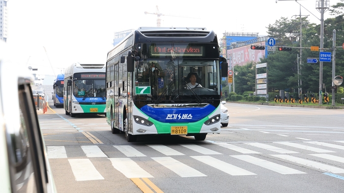 과천시 시내버스 7번 주행현장