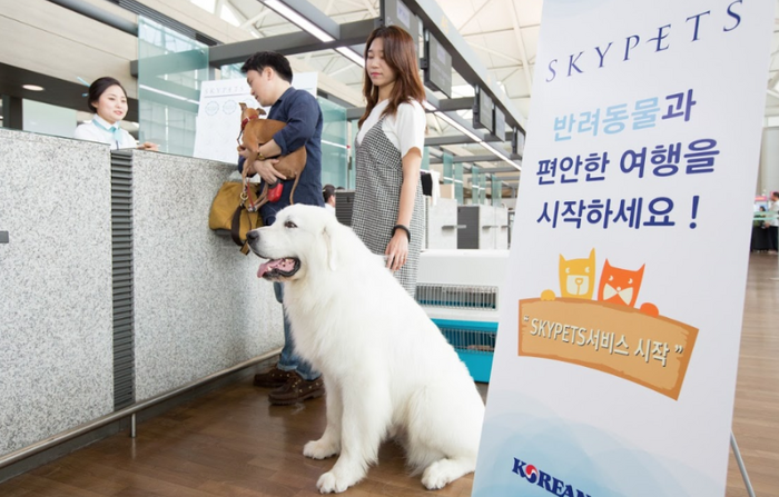 대한항공 반려 동물 고객 우대 프로그램  '스카이펫츠(SKYPETS)'. 사진=대한항공 제공