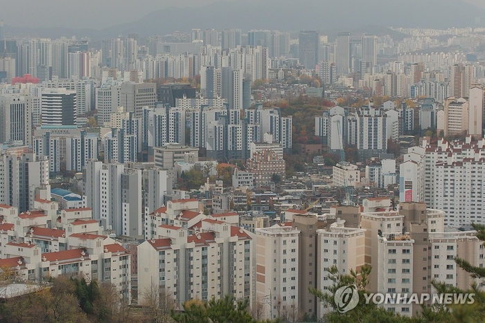 서울 시내 아파트 전경.