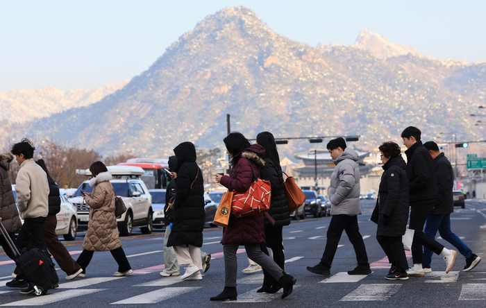 한파 뚫고 출근