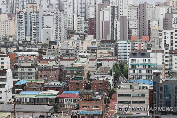 서울 시내 한 주택가 전경.