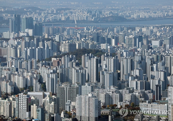 서울 시내 아파트 전경.