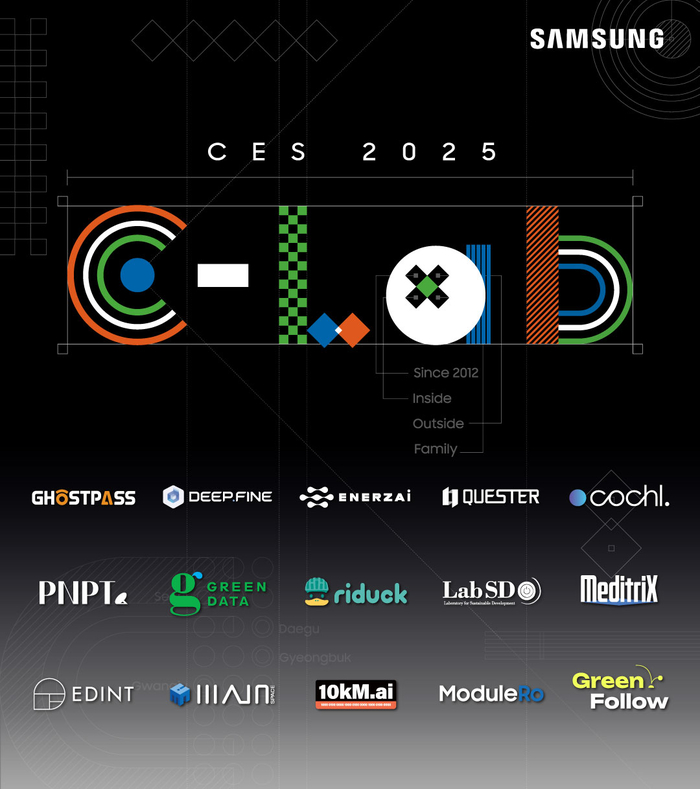 삼성전자 'CES 2025' C랩 전시관 포스터.