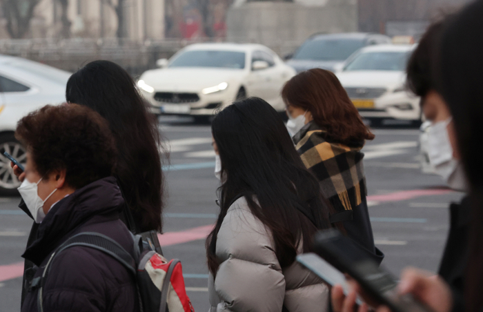 출근길 미세먼지 '나쁨'