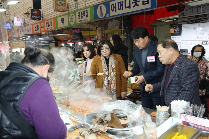 하은호 군포시장 22일 설 명절 전통시장 방문